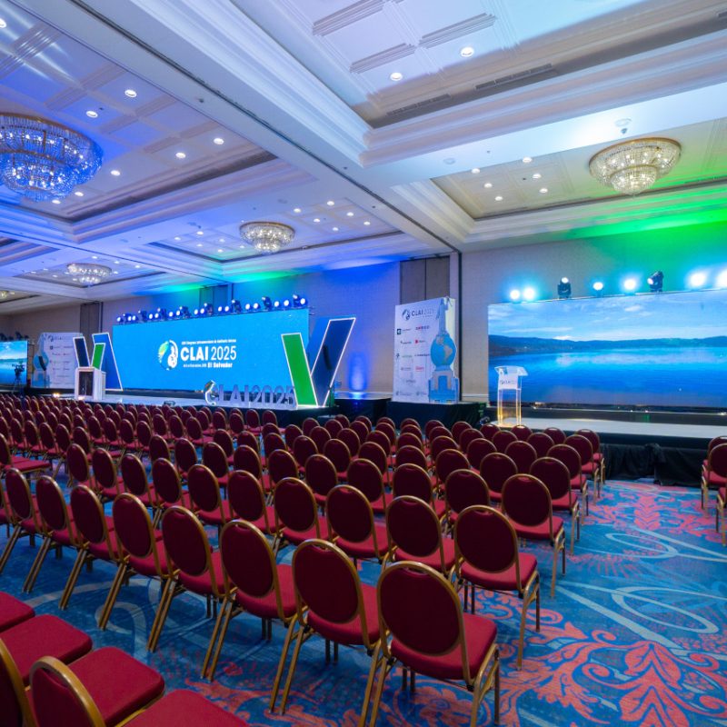 Producción técnica de un evento con iluminación de escenario